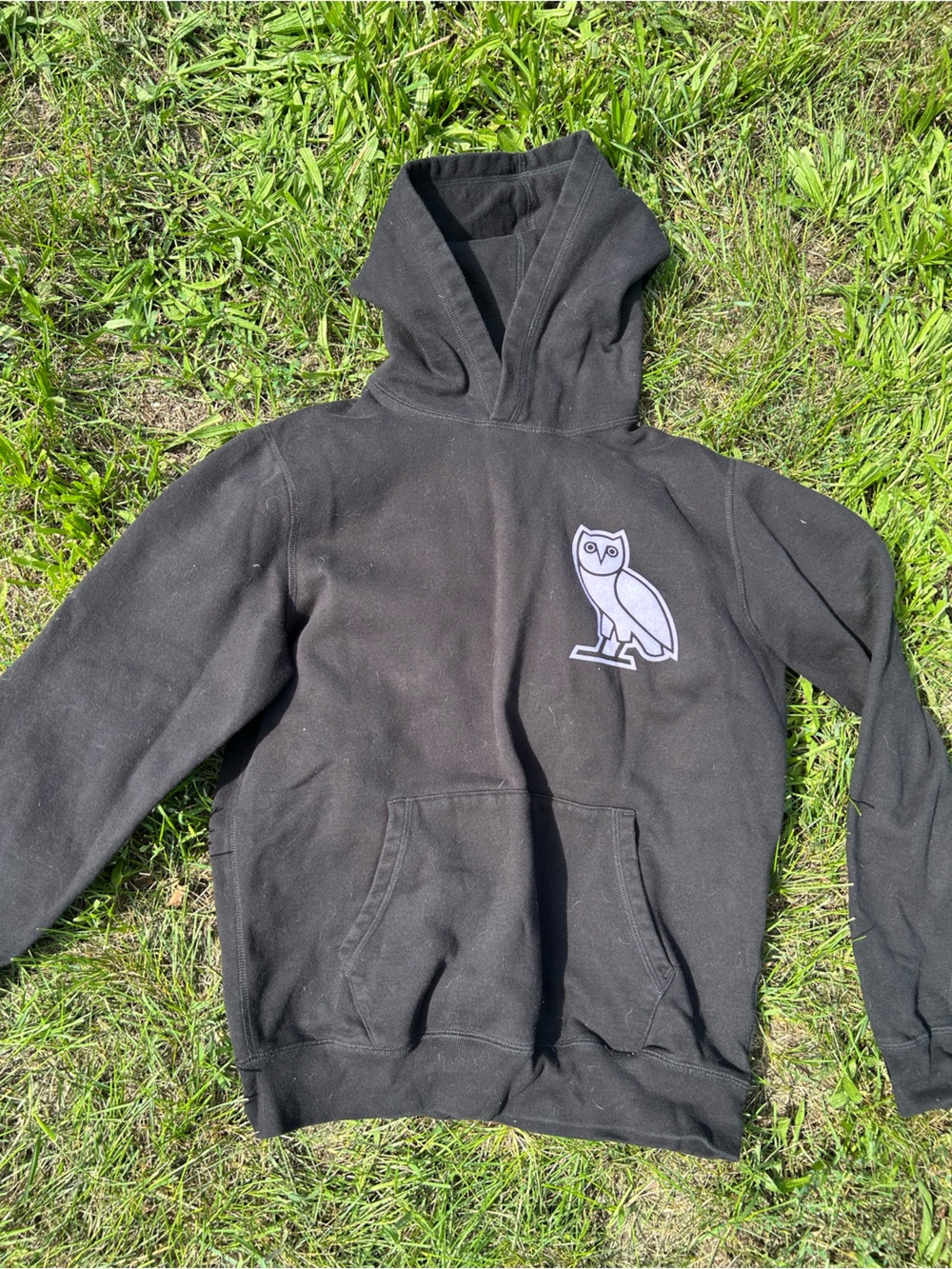OVO Drake October's Very Own Classic Owl Hoodie - Black - Men's Small Good Cond.